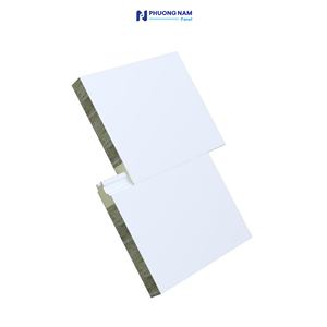 Chống cháy prock tường tấm bánh sandwich Rock len cách nhiệt thiết kế hiện đại chống vi khuẩn Dễ dàng cài đặt C + Interlock cho Nhà kho - Product Image 1