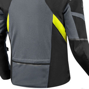 Blouson de moto d'été pour homme homologué CE, respirant avec empiècements en mesh, design imprimé, coupe-vent, doublure imperméable amovible - Product Image 6