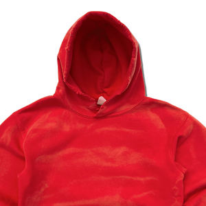 Unique Design Distressed Washed Cotton <b>Blended</b> Hoodie Heavy Weight Sun Faded Vintage Soft Fleece Garment Dyed Hooded - Product Image 6