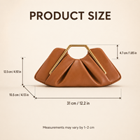 Sac à main de soirée plissé en cuir PU pour femme, pochette fourre-tout à fermeture magnétique, luxe léger, à porter sous le bras, vente en gros, logo personnalisé, expédition immédiate