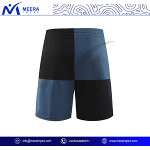 Pantalones Cortos Deportivos de Lana para Hombre, Personalizados, de Alta Calidad, Sublimados, Transpirables, de Secado Rápido, Poliéster/Algodón - Product Image 3