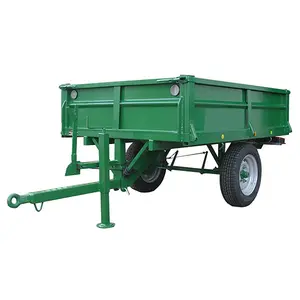 Mini rimorchio 2-3 ton 5 tonnellate di trattore agricolo trattore idraulico azienda agricola rimorchio ribaltabile rimorchio