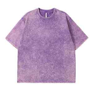 Recién llegado, superventas, diseño de moda para hombre, precio de fábrica barato, ropa informal, camiseta para hombre, camiseta de lavado ácido de colores mezclados - Product Image 2