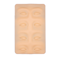 Peau artificielle réutilisable de visage de silicone souple 3D coussinet sourcil pratique permanente peau Microblading tatouage approvisionnement pratique fausse peau