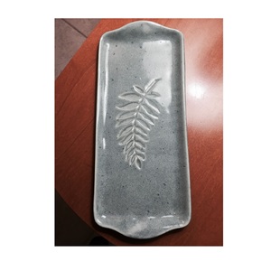 Bandeja de cerámica grande, Plato decorativo hecho a mano para comedor, cocina, desayuno, aperitivos, café, té, baño, tocador, uso de almacenamiento - Product Image 2