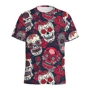T Shirt Pour Hommes Casual Short Sleeve Top Summer 3D Printed Rose T Shirt Jersey - Product Image 4