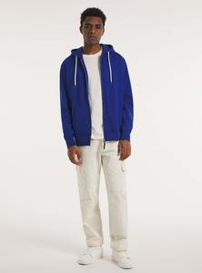 Sudadera con capucha de invierno con cremallera de algodón 100% de ajuste clásico para hombres con diseño de logotipo personalizado e impresión digital para promoción - Product Image 3