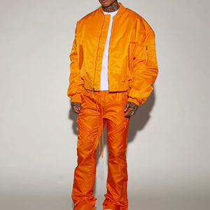 Veste bomber d'aviateur de luxe pour homme de qualité supérieure, nouvelle arrivée, fermeture éclair, tissu de haute qualité, couleur unie, vêtements d'extérieur d'hiver, veste pour homme - Product Image 2