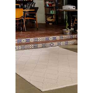 BY053 Beige Textura suave Hecho a máquina Tamaño de la alfombra Alfombras y juegos - Product Image 5