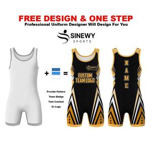 Trajes de Lucha Duraderos con Impresión por Sublimación, Elásticos, Transpirables y Ligeros para Competiciones Internacionales - Product Image 4