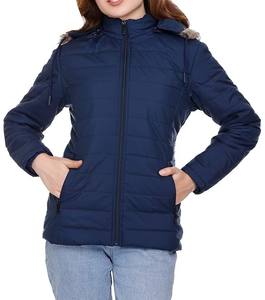 Venta al por mayor personalizado Unisex invierno Parka Casual ecológico transpirable a prueba de viento Puffer chaqueta Stand Collar Nylon Shell frontal - Product Image 1