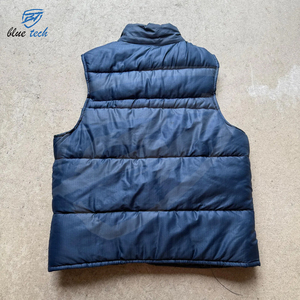 Vêtements d'extérieur d'hiver décontractés et légers pour hommes Gilet bouffant à col en V de haute qualité avec fermeture à glissière sans manches - Product Image 2