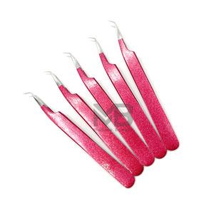 แหนบต่อขนตาปลายไฟเบอร์แบบใหม่ ปี 2026 พร้อมบริการพิมพ์โลโก้ตามสั่ง วัสดุสแตนเลส สำหรับต่อขนตาแบบวอลลุ่ม - Product Image 5