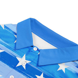 Venta caliente Diseño Logotipo personalizado Uniforme de color sólido 100% algodón manga corta antiarrugas hombres camisetas polo - Product Image 4