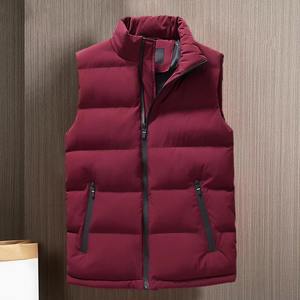Veste matelassée sans manches pour homme, décontractée, d'hiver, à la vente, de haute qualité, imperméable, fermeture éclair, multi-poches, noire - Product Image 4
