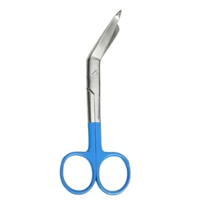 5.5 blu manico multiuso in acciaio inox 2024 miglior fornitore di forbici per fasciatura chirurgica con strumenti chirurgici soave