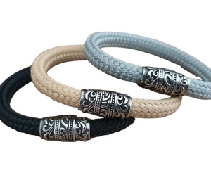 Con cierre magnético de acero inoxidable Reef not no Nautical racope racelet Elling ope ailailor racracelet, ououstmized racelet - Product Image 1