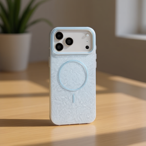 Funda Magnética de TPU+PC con Relieve de Color Puro para 17 Pro Max con Diseño de CD - Product Image 2