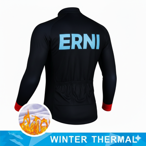 Jersey de Ciclismo de Forro Polar Estampado para Bebés y Niños Pequeños, Chaqueta de Ciclismo Cortavientos y Cálida para Invierno, Manga Corta, Impresión por Sublimación para Exteriores - Product Image 4