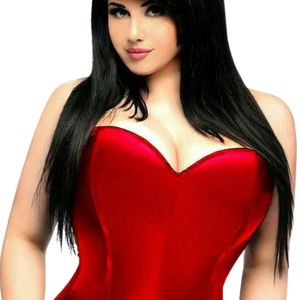 <b>Red</b> Satin Corset Romper Women One Piece Body Shaping Lingerie <b>Outfit</b> with Sweetheart Neckline and Stretch Fit - Product Image 3