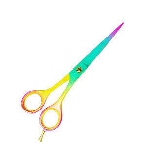 Ciseaux de coiffeur multicolores 6 pouces en acier à haute teneur en carbone Ciseaux de coiffeur à lames tranchantes - Product Image 2