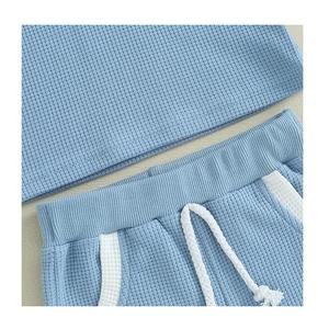 New Available <b>Top</b> Quality Solid Color Kid's Casual 2piece Set French Terry Best of Selling From Bangladesh Factory Price - Product Image 5