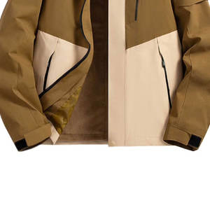 Vestes de randonnée d'hiver coupe-vent sur mesure de qualité supérieure, avec fermeture éclair, étiquette privée personnalisée, unisexe - Product Image 5