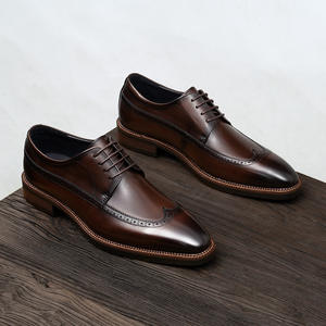 Zapatos de Cuero con Tacón Reforzado y Suela Antideslizante, Zapatos Formales para Hombre, Zapatos de Trabajo para Hombre - Product Image 2