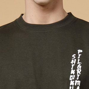 Ensemble de survêtement en coton noir pour homme, col rond, manches longues, taille élastique, coupe décontractée, imprimé lettres, idéal pour l'automne - Product Image 6