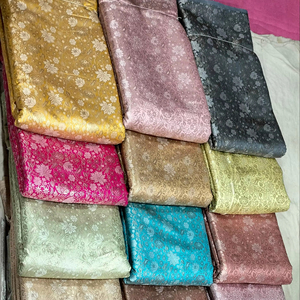 Tela de brocado de alta calidad para vestido de moda de lujo y tapicería de boda colores vibrantes personalizados al por mayor - Product Image 1