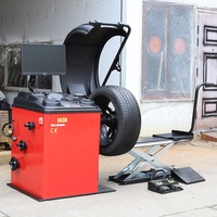 Machine d'équilibrage des pneus 10-24 pouces avec précision de 1g pour la réparation de voitures et de motos JN-6638
