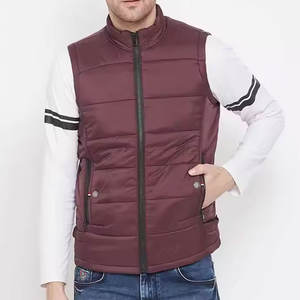 Prix usine hommes sans manches bouffant gilet veste laine gilet avec duvet remplissage chaud hiver vêtements d'extérieur fabriqué au Pakistan - Product Image 1