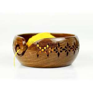 Best Selling Medieval Wooden Yarn <b>Bowl</b> Hand Made Wooden Yarn <b>Bowl</b> for <b>Knitting</b> and Crochet From Indian Exporter - Product Image 6