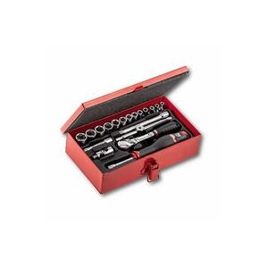 Usag 19-Piece Assorted <b>Socket</b> Set in Sheet Steel Box with Hexagonal <b>Sockets</b> - Product Image 1