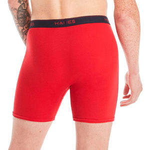 Calzoncillos Bóxer Cómodos para Hombre, Logotipo Personalizado OEM ODM, Clásicos, Lisos, 100% Algodón Elástico, Transpirables, de Punto, de Tiro Medio - Product Image 2