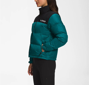 High Quality Wholesale Raw Woven Fashion Quilted Puffer <b>Jacket</b> Padded Softshell Canvas Breathable Women <b>Winter</b> <b>Waterproof</b> - Product Image 3