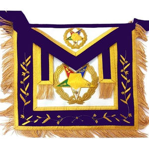 OES Grand Associate Patron Masonic <b>Apron</b> PURPLE - Product Image 1