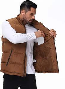 Venta Directa de Fábrica, Chaleco Acolchado Personalizado con Cremallera, Transpirable, de Alta Calidad, Informal, para Hombre, para Invierno, 100% - Product Image 4