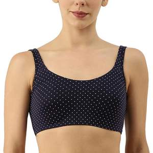 Soutien-gorge de sport pour dames imprimé coeur Ditsy 95% coton 5% spandex personnalisé meilleur prix Bangladesh - Product Image 1
