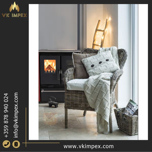 Fabricante de origen de Bulgaria de 100-120 M3 Capacidad de calefacción de habitación 7.7kW Eficiencia térmica nominal Chimeneas de leña - Product Image 5