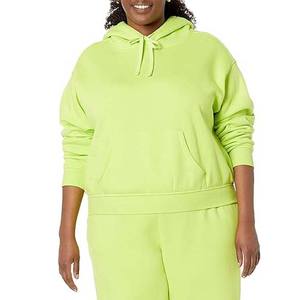 Sudaderas con Capucha de Forro Polar para Mujer, Color Sólido Simple, Ropa Casual Cómoda, Colores y Tallas Personalizables, Proveedor Mayorista - Product Image 4