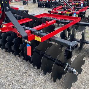 Herse à disques électrique multi-tailles avec moteur et pompe, cultivateur agricole 10-20 disques pour la préparation des champs et la gestion des résidus - Product Image 1