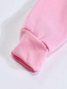 Sudadera con capucha de gran tamaño rosa para mujer, pesado Unisex jersey de lana, sudadera de algodón, ajuste holgado, hombro caído, ropa de calle de invierno, Top - Product Image 5