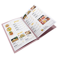 Grosir restoran hotel pribadi kulit PU daftar anggur penutup menu buku kulit