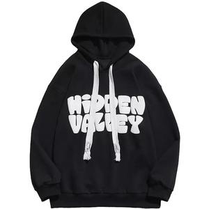 Haute qualité 100% coton blanc épais polaire surdimensionné sweat zippé personnalisé bouffée impression Logo hommes sweats à capuche et sweat-shirts - Product Image 1