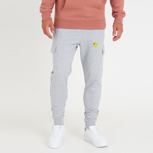 Pantalones deportivos informales de cintura media para hombre, pantalones de chándal cálidos de invierno de talla grande con bolsillo, tela de algodón, pantalones lavados para hombre - Product Image 3