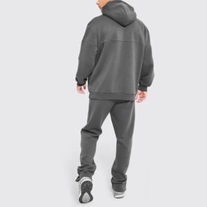 Haute qualité hiver sport écologique tissu doux hommes coton pantalons de survêtement et sweat à capuche 2 pièces ensemble survêtements pour Jogging - Product Image 2