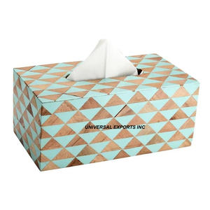 Boîte à mouchoirs carrée en nacre Porte-mouchoirs fait main de qualité supérieure Boîte à mouchoirs en bois faite à la main de haute qualité - Product Image 6