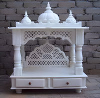 Sculpture de temple en marbre et grès sculpté à la main, décoration moderne pour intérieur/extérieur, Mandir hindou personnalisé, décoration de temple indien