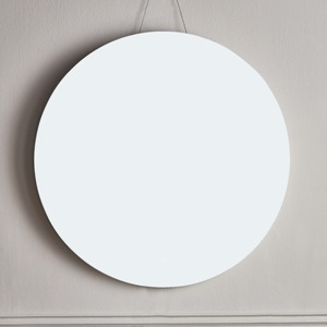 Lujoso espejo de pared redondo que agrega sofisticación de brillo y estilo artístico moderno a cualquier espacio del hogar o habitación de diseñador - Product Image 1